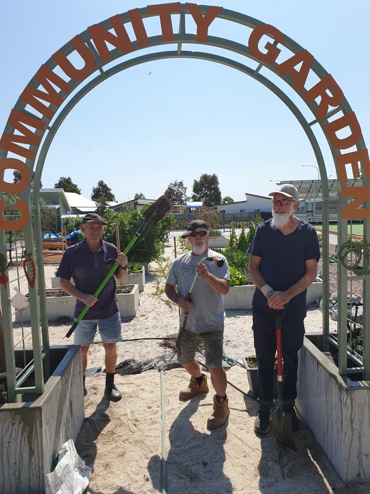 Edenlife community garden - Ian, John & Terry