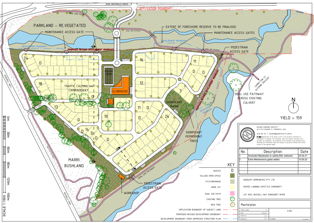 Edenlife Margaret River masterplan